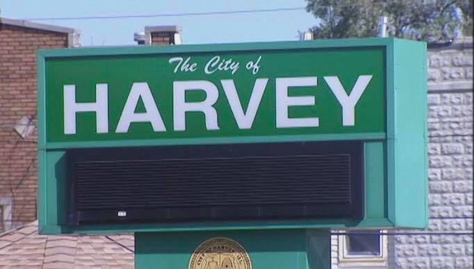 The City of Harvey sign