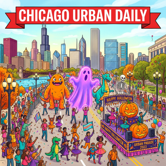 Chicago Urban Daily Halloween parade in Grant Park, Happy Halloween, Urban Parade 2023