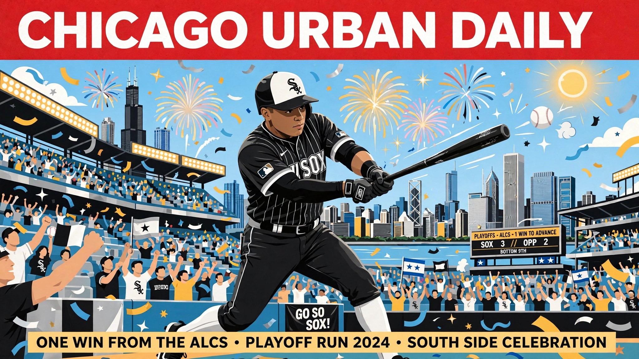 White Sox ALDS editorial illustration