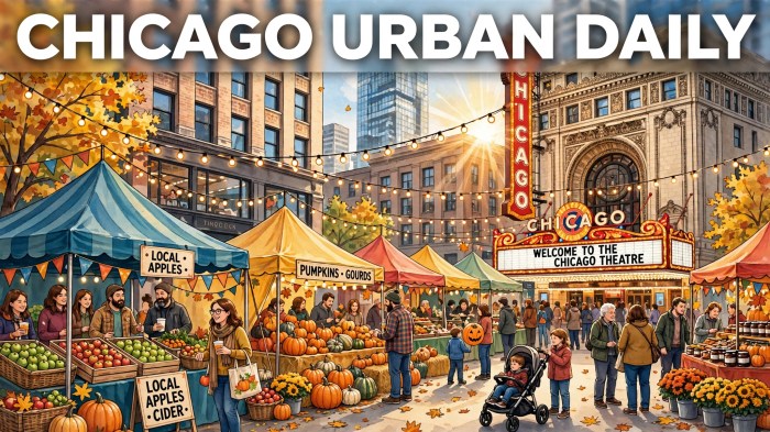 Chicago fall weekend festivals collage